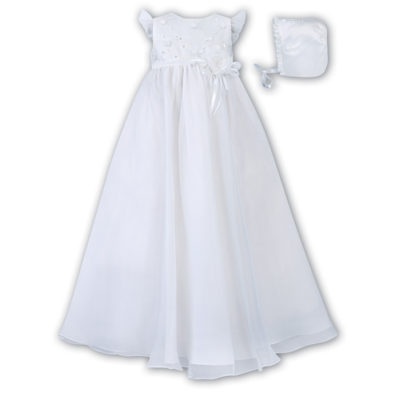 Sarah Louise Christening Gown and Bonnet 001042